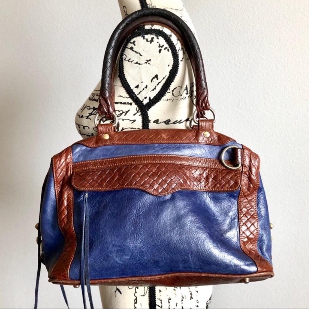 Rare OS Vintage Rebecca Minkoff Basketweave MAM
